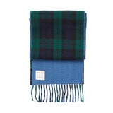 tartan scarf company black watch azure folded
